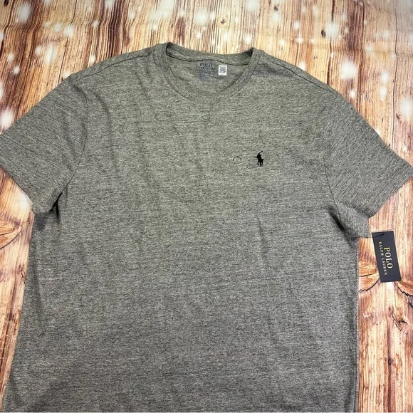 NWT Polo Ralph Lauren Heather Gray Short Sleeve Men’s Tee Size Large - Picture 11 of 12